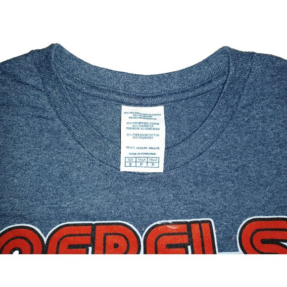 Star Wars Rebel Alliance 'USE THE FORCE' Yoda Luke Retro Blue Graphic Tee Sz S - Picture 6 of 6